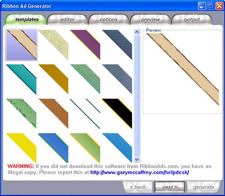 Product picture MRR Ribbon Ad Generator