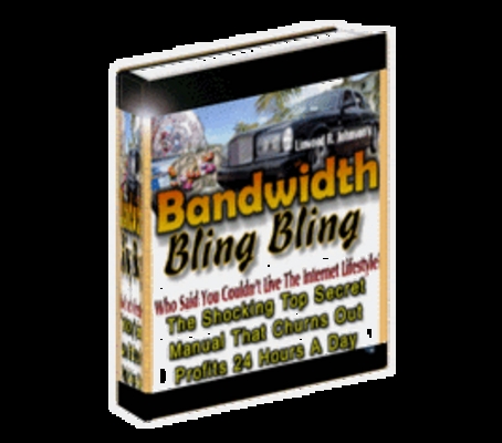Product picture Bandwidth Bling Bling With PLR