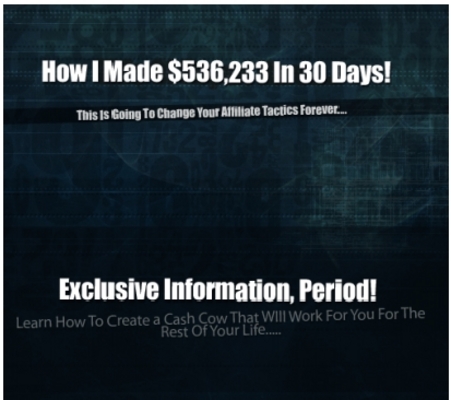 Product picture *New* How I Made USD536,233 Online 30Days In 2009 With PLR