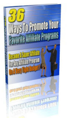 Product picture 36 Ways To Promote Affiliate Programs With MRR