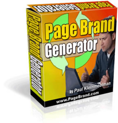 Product picture Page Brand Generator With MRR