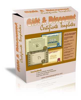 Product picture 10 Gift and Disc Cert Templates
